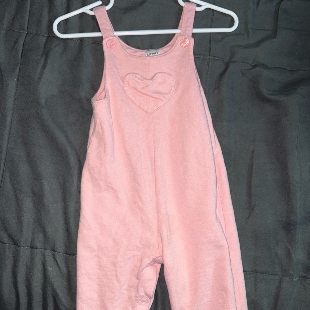 Carter's Pink Heart Jumpsuit